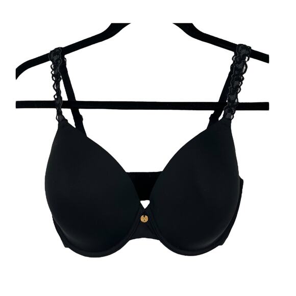 Natori T-shirt bra 732080 Pure Luxe underwire light black size 32DDD 32F - Picture 2 of 6